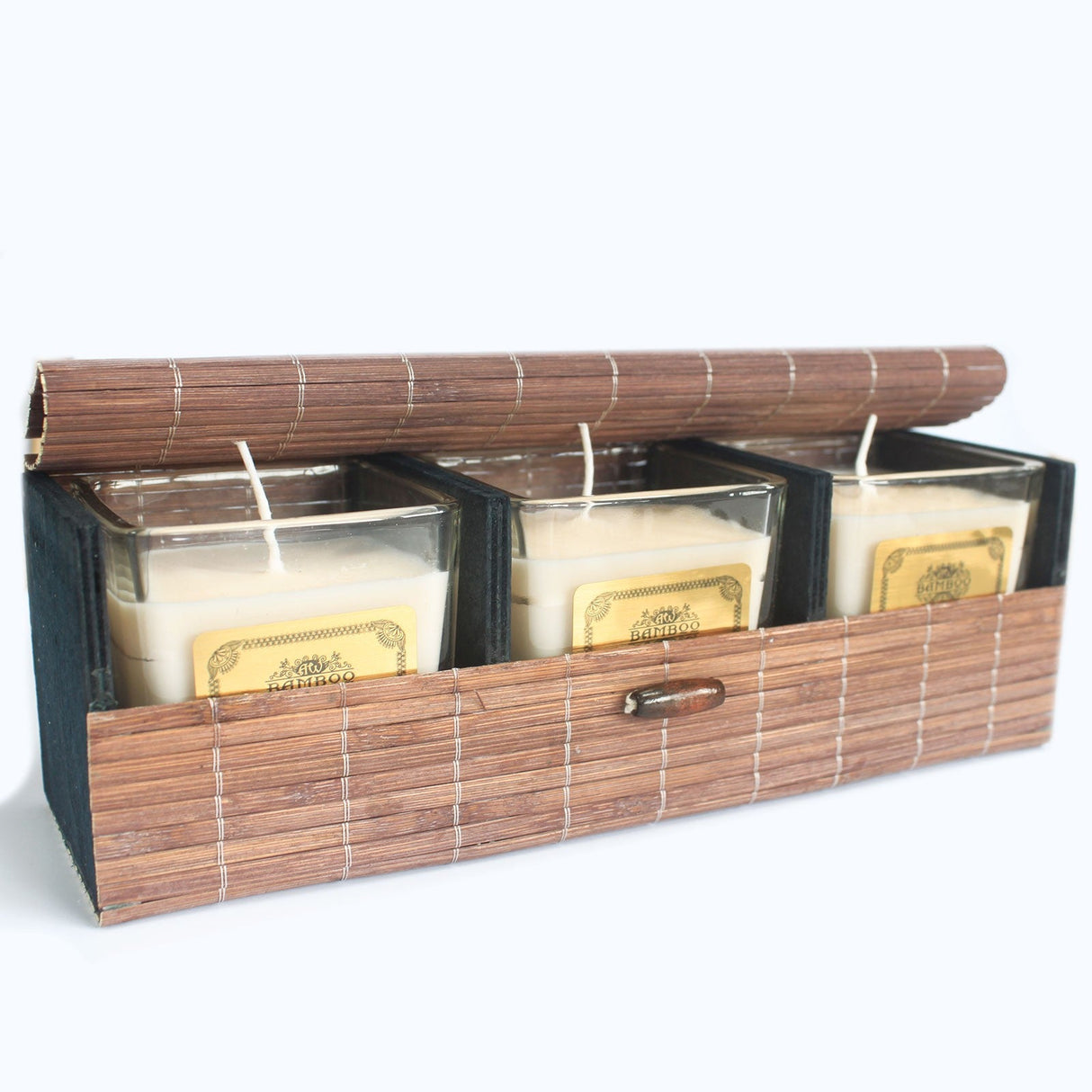 Triple Box Slatted Bamboo - SHAMTAM.COM