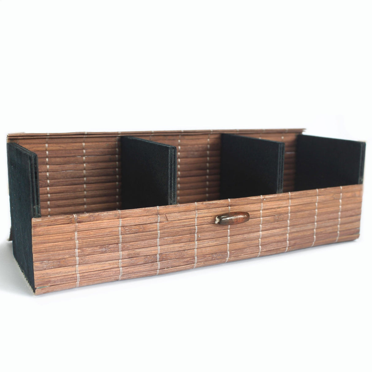 Triple Box Slatted Bamboo - SHAMTAM.COM