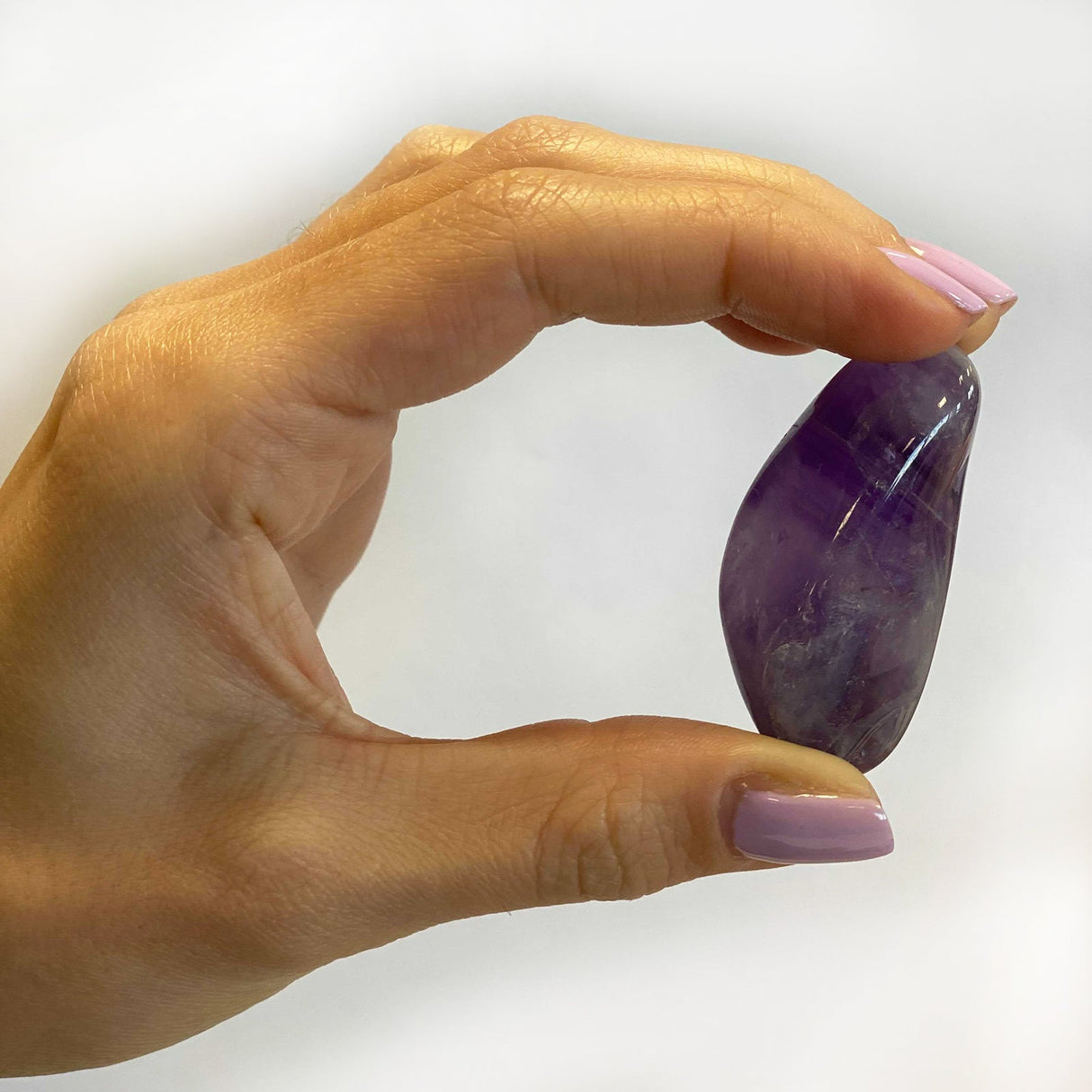 Amethyst Tumbled Stones Banded Band A - SHAMTAM.COM