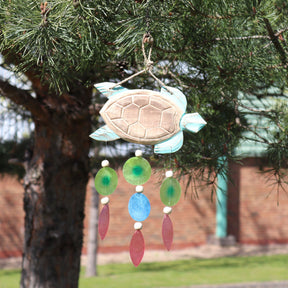 Aqua Turtle Carving and Copis Drop - SHAMTAM.COM