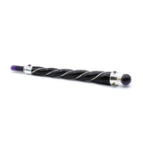 Healing Wand - Twisted Silver Amethyst Sphere - SHAMTAM.COM