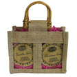 Two Jar Jute Gift Bag - Natural - SHAMTAM.COM