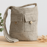 Two Pocket Bags Large Soft Lavender - SHAMTAM.COM