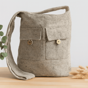 Two Pocket Bags Large Soft Lavender - SHAMTAM.COM