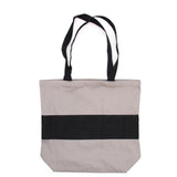 Two Tone Cotton Bag - 38x42x12cm - Grey & Black - 10oz - SHAMTAM.COM