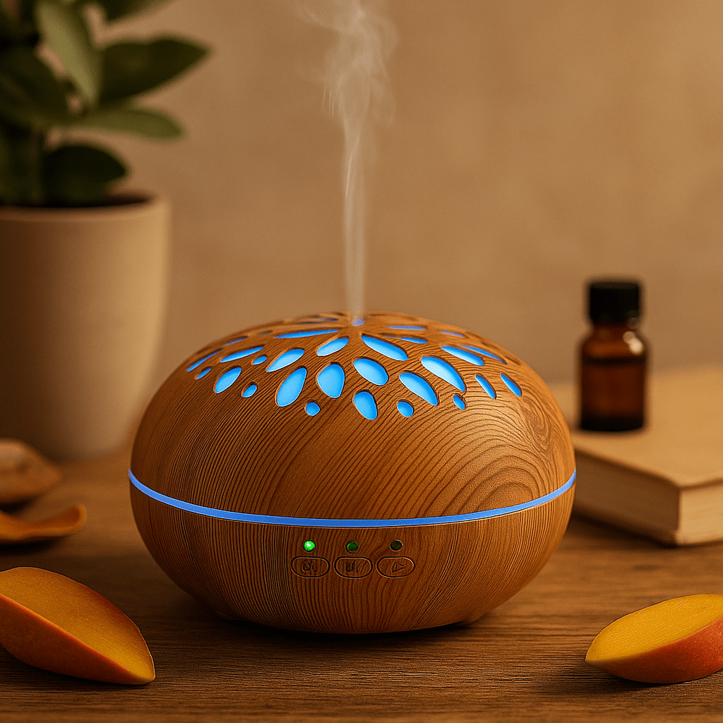 Ultrasonic Essential Oil Diffuser 400ml USB Colour - Changing Oslo - SHAMTAM.COM