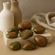 Unakite Tumbled Stones Large African 6 Pieces - SHAMTAM.COM