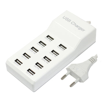 USB-laddningsstation – 10 portar