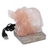 Himalayan Salt Lamp Elephant USB Multicolor - SHAMTAM.COM