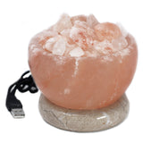 Himalayan Salt Lamp Fire Bowl USB Multicolor - SHAMTAM.COM