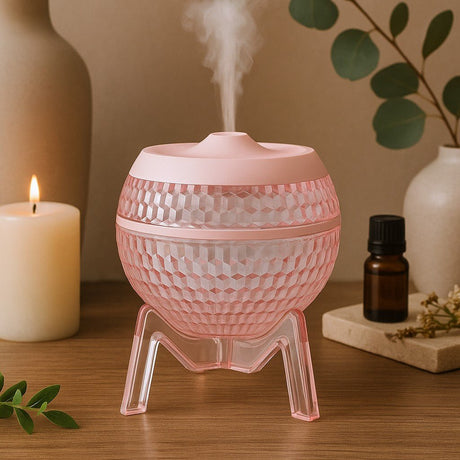 USB Humidifier, Pink Planet Color - Changing Light Mondo - SHAMTAM.COM