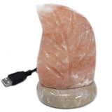 Himalayan Salt Lamp Leaf USB Multicolor - SHAMTAM.COM