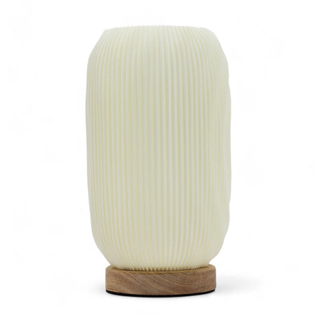 USB Powered 3 - Level Bedside Table Lamp Wood Base - SHAMTAM.COM