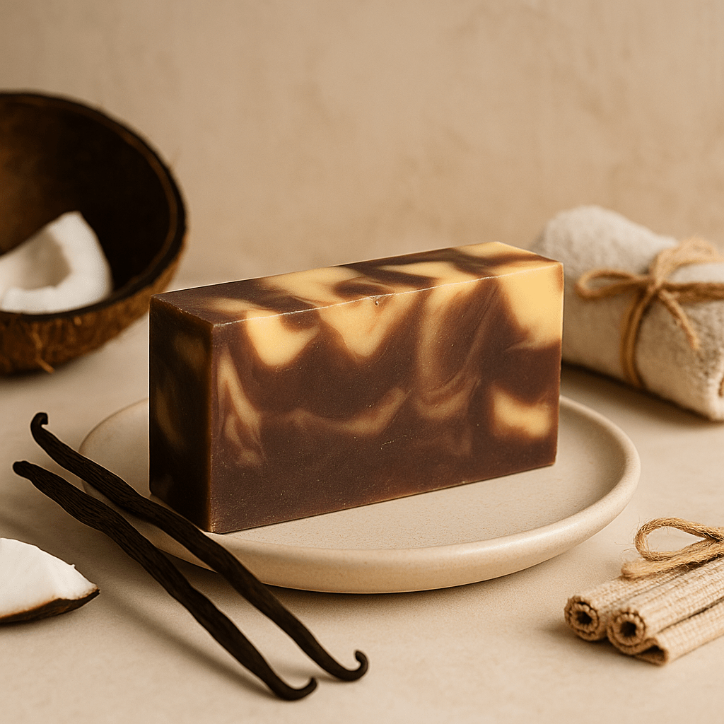 Vanilla Coconut Oil Soap Bar - Cold Process - SHAMTAM.COM