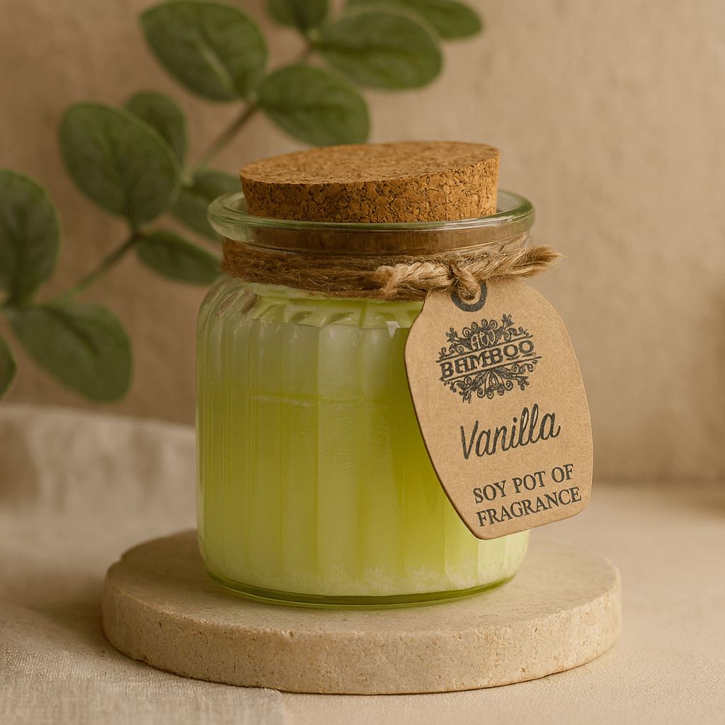 Vanilla Scented Soy Wax Jar Candles 2 Pack - SHAMTAM.COM