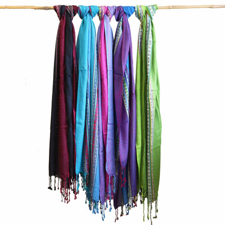 Scarf Varanasi - 22x72cm - Passion Purple - SHAMTAM.COM