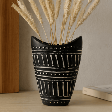 Vase Boho Swirl Shaped – Chocolate