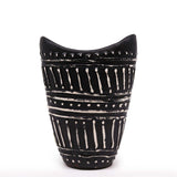 Boho Vase Swirls Shaped - Chocolate - SHAMTAM.COM