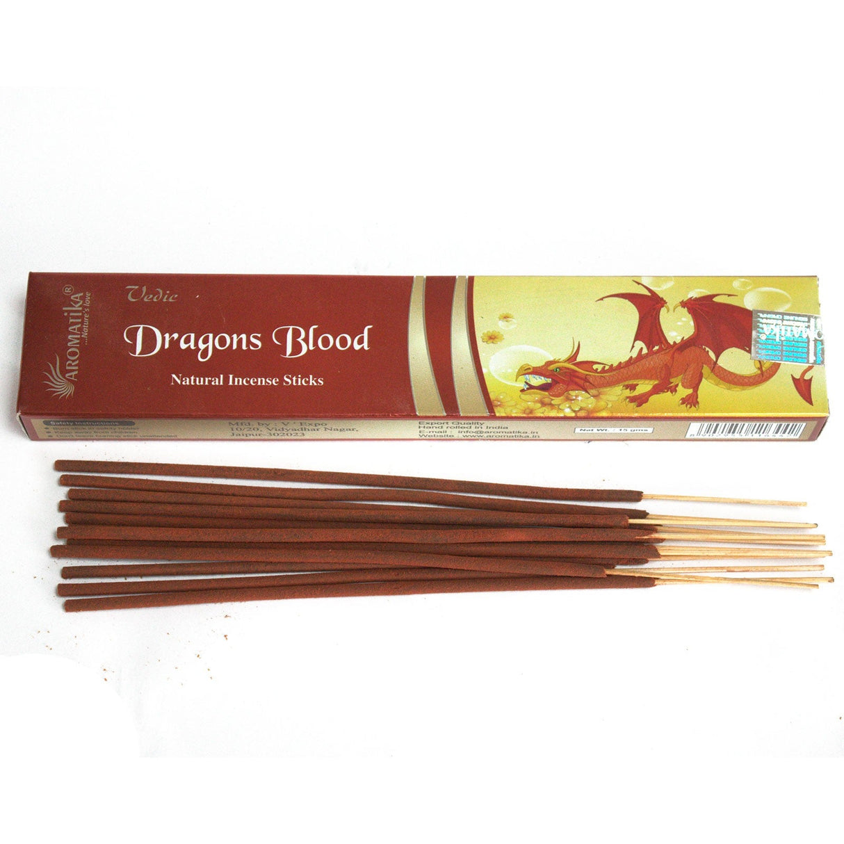 Dragons Blood Incense Sticks - Vedic - SHAMTAM.COM