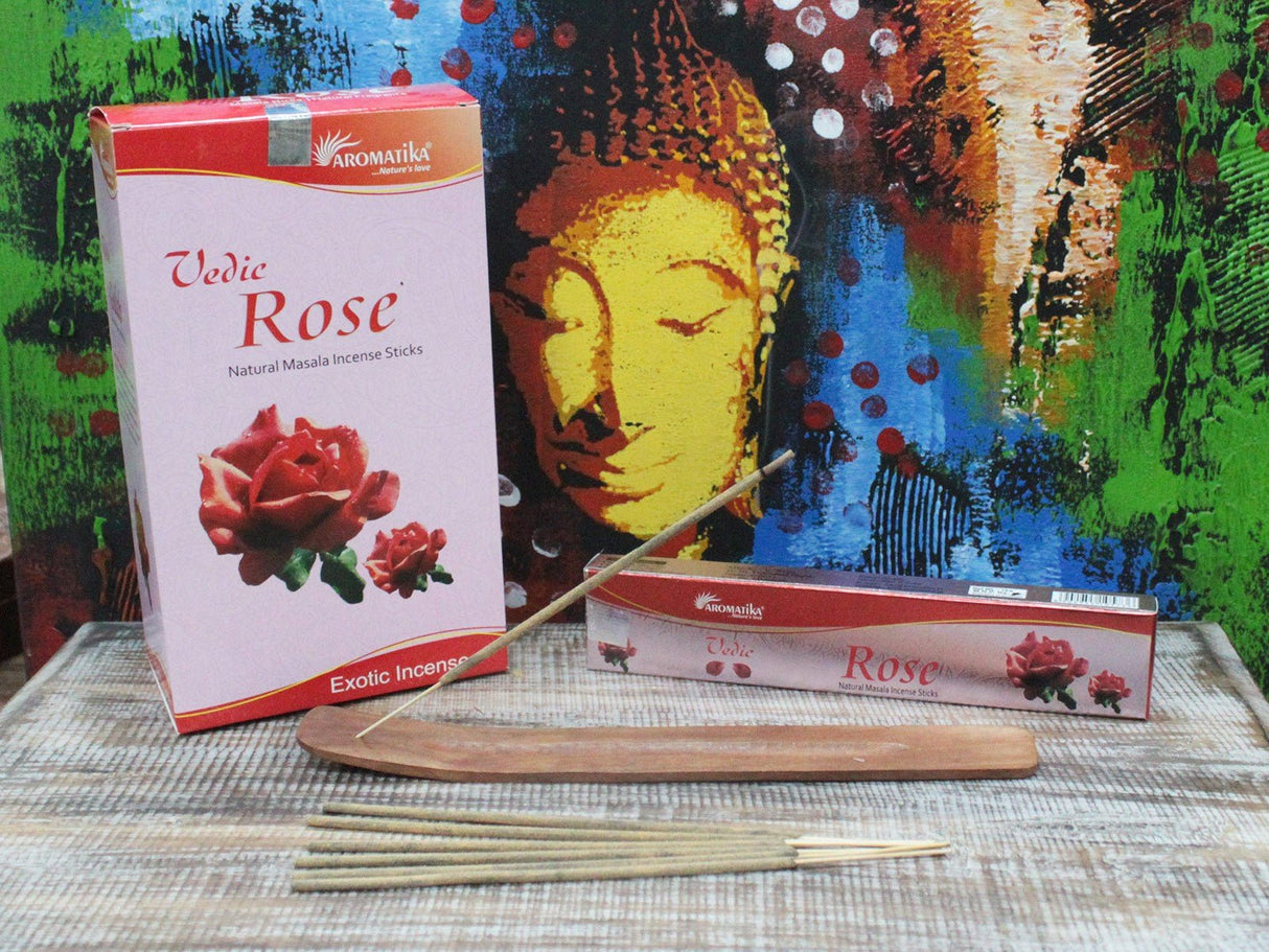 Rose Incense Sticks - Vedic - SHAMTAM.COM