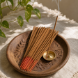 Vedic Incense Sticks - Tangerine Vanilla — styled in a warm, naturally lit interior