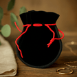 Velvet Drawstring Jewelry Pouch, Black 12x8cm - SHAMTAM.COM