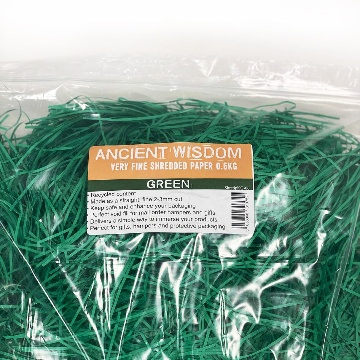 Green Shredded paper - (0.5KG) - SHAMTAM.COM