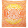 Vibrant Orange Umrao Mandala Tapestry - Versatile Wall Hanging, Beach Spread, or Bedspread - SHAMTAM.COM