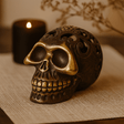 Vintage Brass Skull Decor, Large - SHAMTAM.COM
