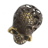 Vintage Brass Skull - Medium - SHAMTAM.COM