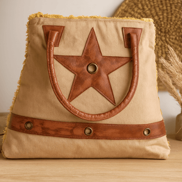 Bolso vintage de algodón – gran estrella