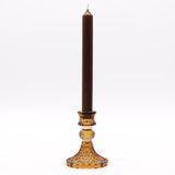 Vintage Dinner Candle Holder - Antique Amber (2 pcs) - SHAMTAM.COM
