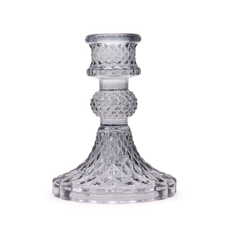 Vintage Dinner Candle Holder - Midnight Grey (2 pcs) - SHAMTAM.COM