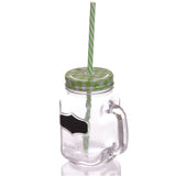 Vintage Drinking Jar and Chalkboard - Green - SHAMTAM.COM