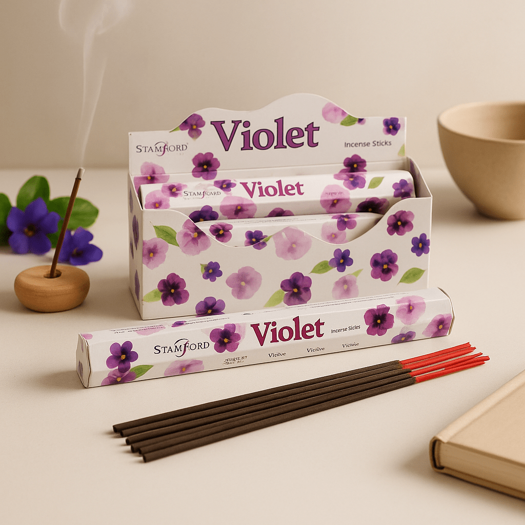 Violet Incense Sticks, 20 Pack - SHAMTAM.COM