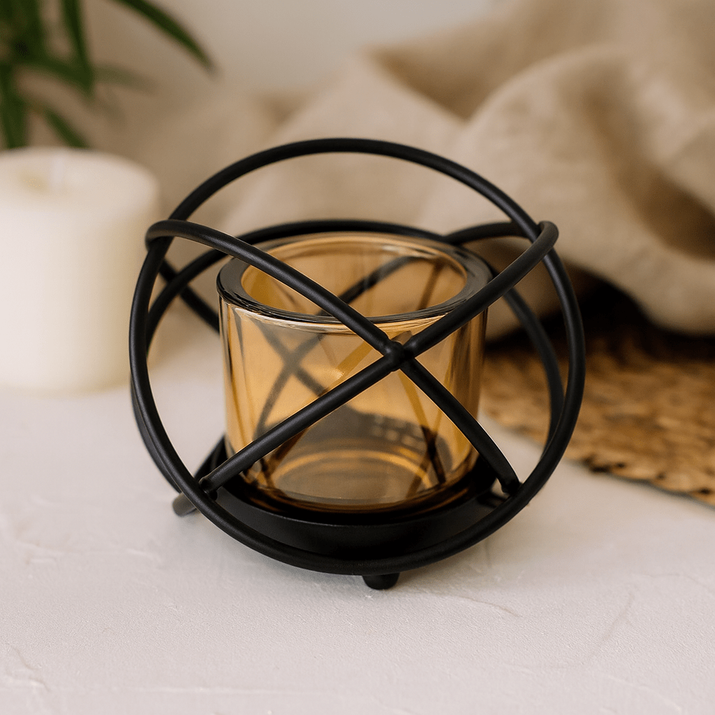Votive Candle Holder Iron 1 Cup Centerpiece - SHAMTAM.COM