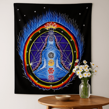 Wall Art Chakra Connections 106 x 90 cm - SHAMTAM.COM