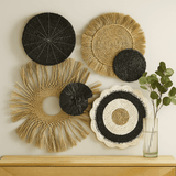 Wall Art Set of 6 Natural Abu - Abu Collection - SHAMTAM.COM