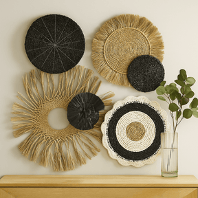 Wall Art Set of 6 Natural Abu - Abu Collection - SHAMTAM.COM