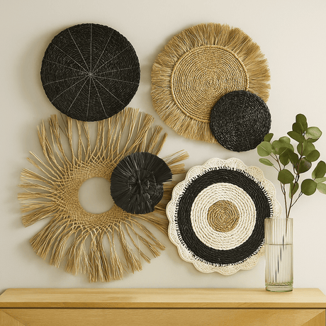 Wall Art Set of 6 Natural Abu - Abu Collection - SHAMTAM.COM