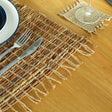 Water Hyacinth Natural Placemat - Robusta and Fringe - SHAMTAM.COM