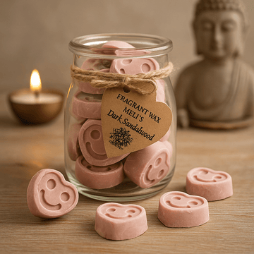 Wax Melts Jar, Dark Sandalwood Soy Wax
