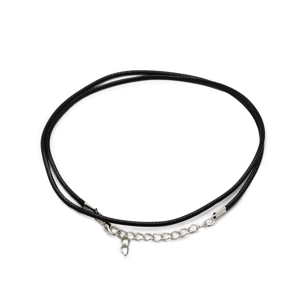 Waxed Pendant Cord - 2mm x 55cm - Black 101 - SHAMTAM.COM