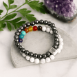 White Howlite Bracelet Chakra Magnetic Crystal - SHAMTAM.COM