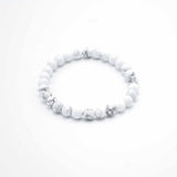 Manifestation Bracelet - White Jasper - Peace - Crystal Gemstone - SHAMTAM.COM