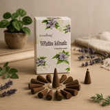White Musk Incense Cones 15 Count - SHAMTAM.COM