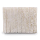 White Onxy Ridged Soap Dish - SHAMTAM.COM