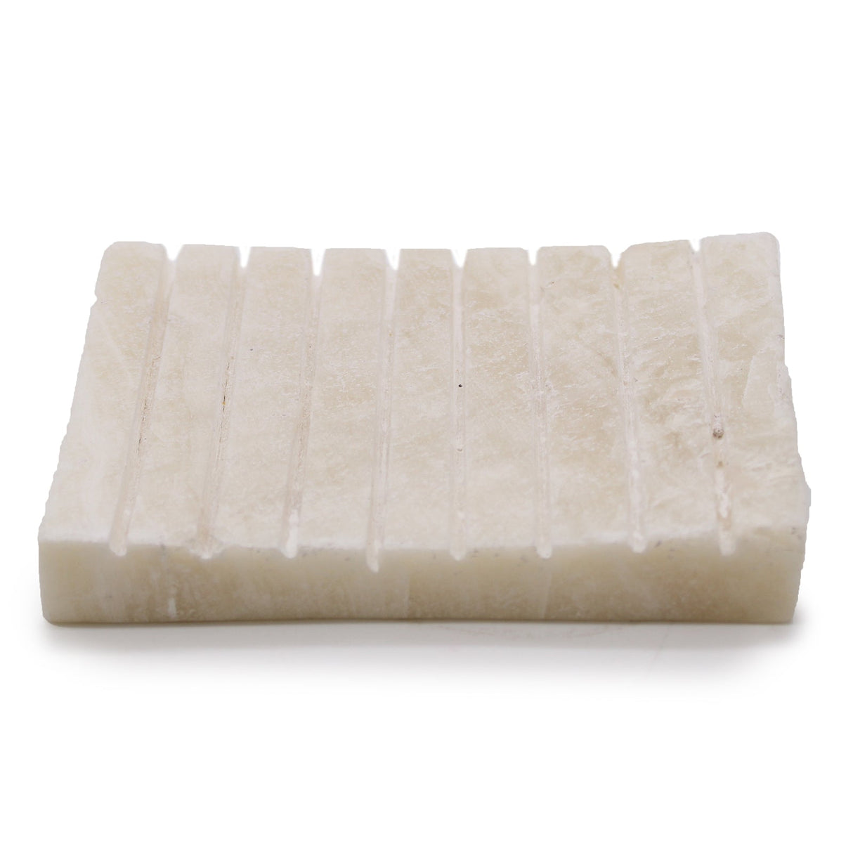 White Onxy Ridged Soap Dish - SHAMTAM.COM