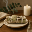 White Sage and Eucalyptus Smudge Stick 10 cm - SHAMTAM.COM