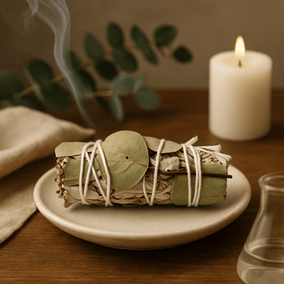 White Sage and Eucalyptus Smudge Stick 10 cm